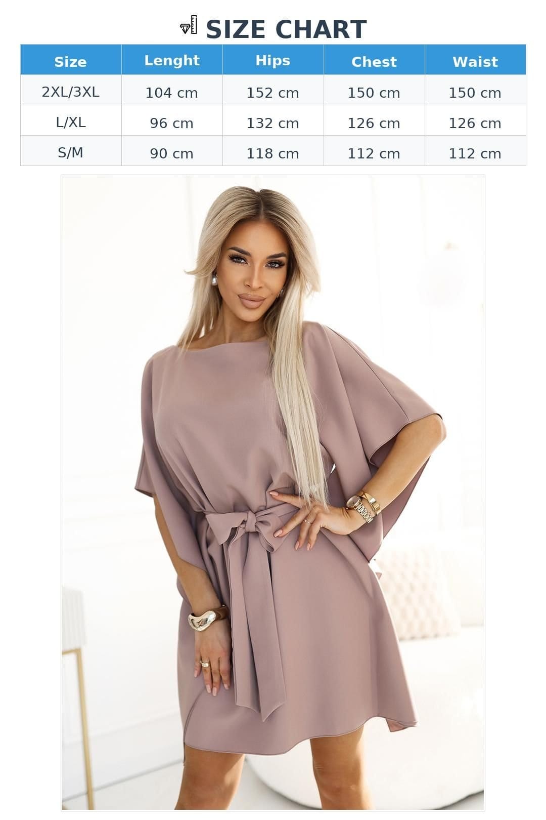 Love Lace Love Lace Women's Butterfly Waist Tie Knee Length Dress in Mauve - 4