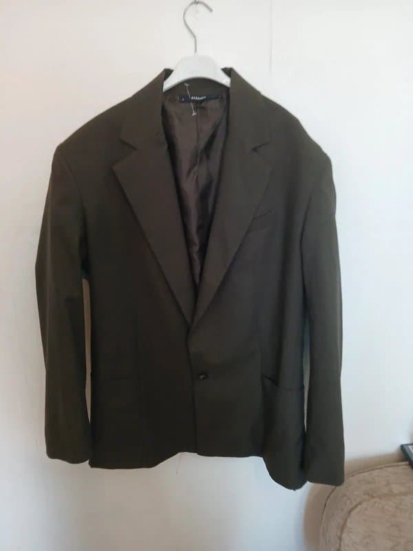 Bershka Bershka mens green smart jacket
