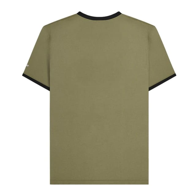 Lambretta Lambretta Men's Target Ringer T-Shirt in Khaki - 2