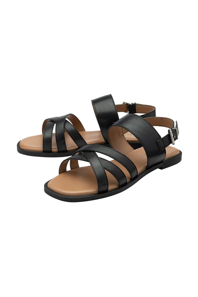 Lotus Lotus Women's 'Torro' Leather Slingback Sandals in Black - 2