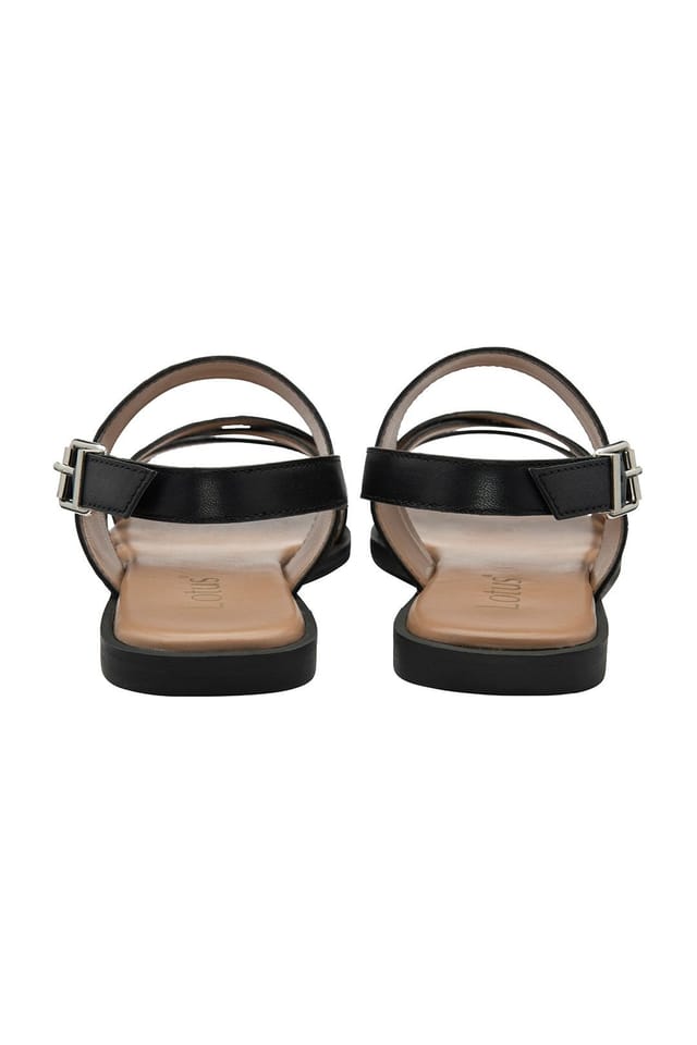 Lotus Lotus Women's 'Torro' Leather Slingback Sandals in Black - 3