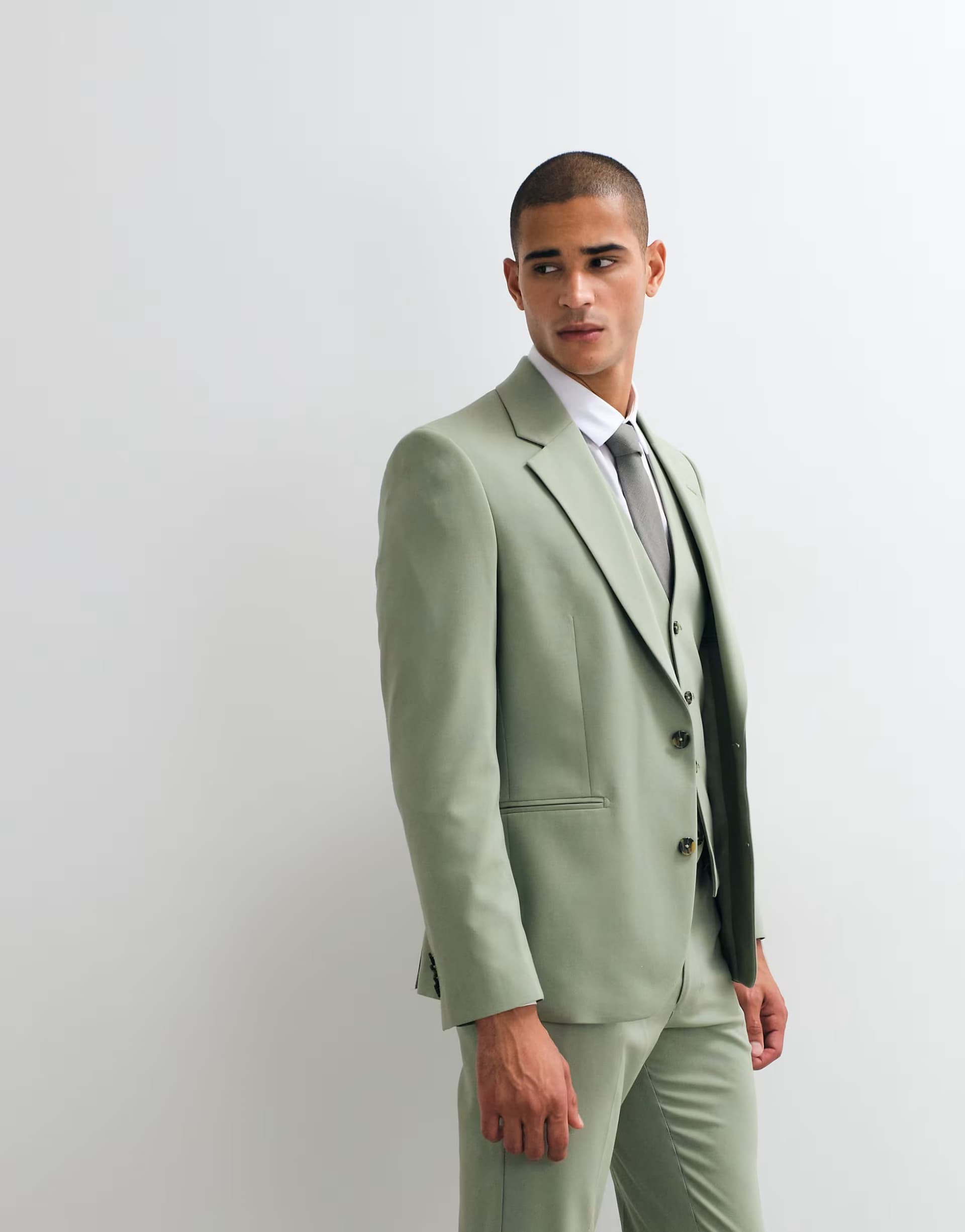 ASOS ASOS DESIGN slim suit blazer in sage green