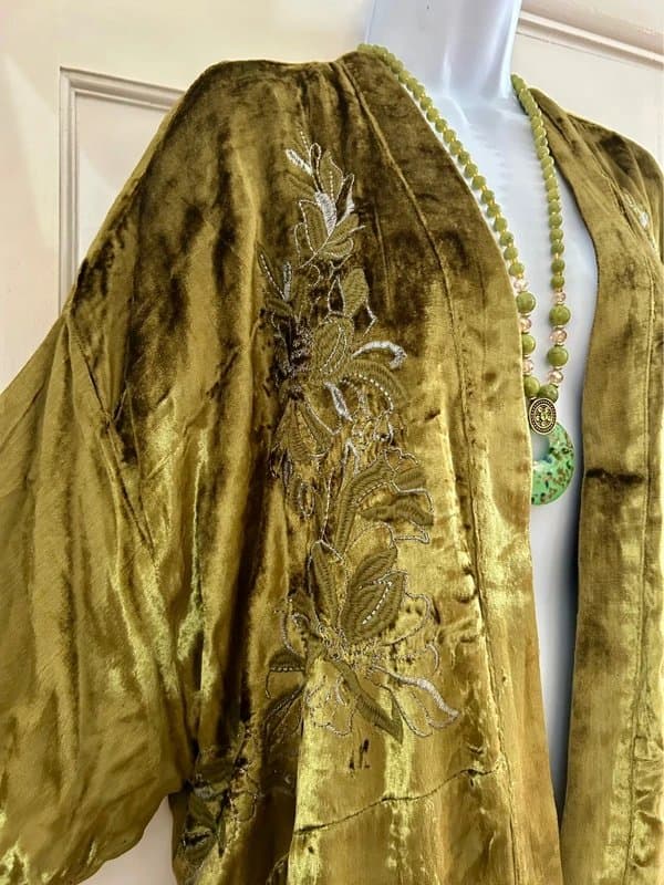 River Island Embroidered velvet festival kimono wedding special occasion holiday 14-16