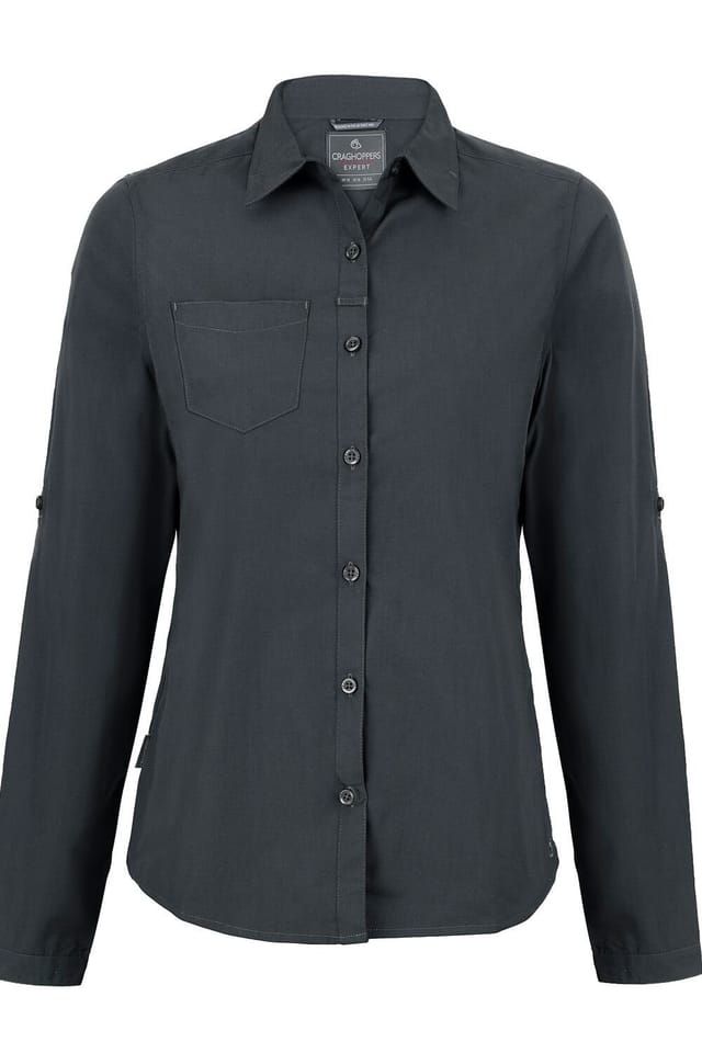 Craghoppers Craghoppers Women's 'Expert Kiwi' Long Sleeved Shirt in Grey - 3