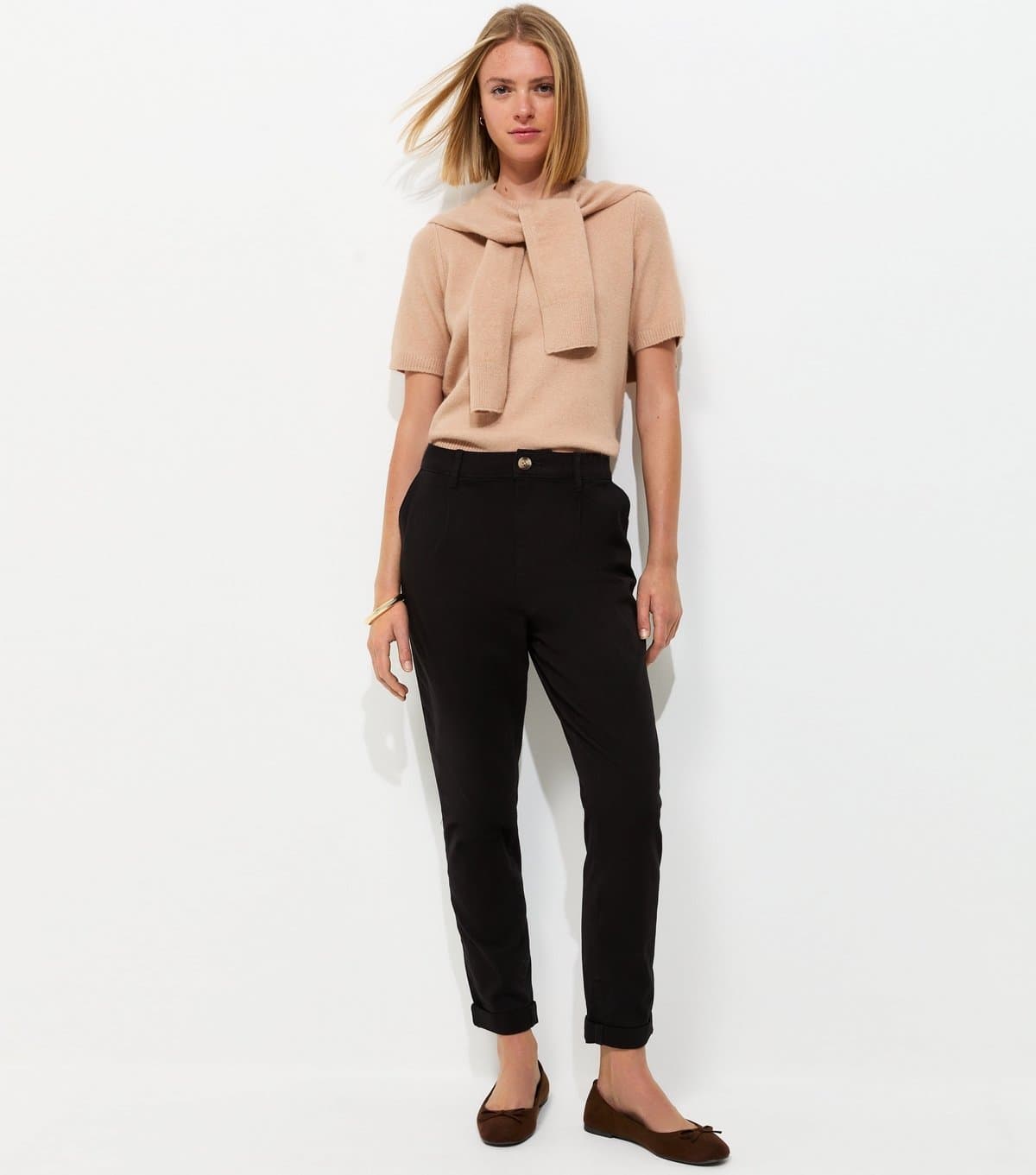 New Look Women's Black Slim Leg Chino Trousers New Look