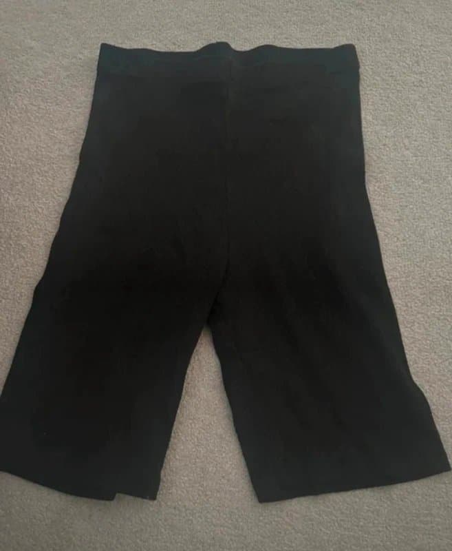 H&M h&m black ribbed cycling biker shorts