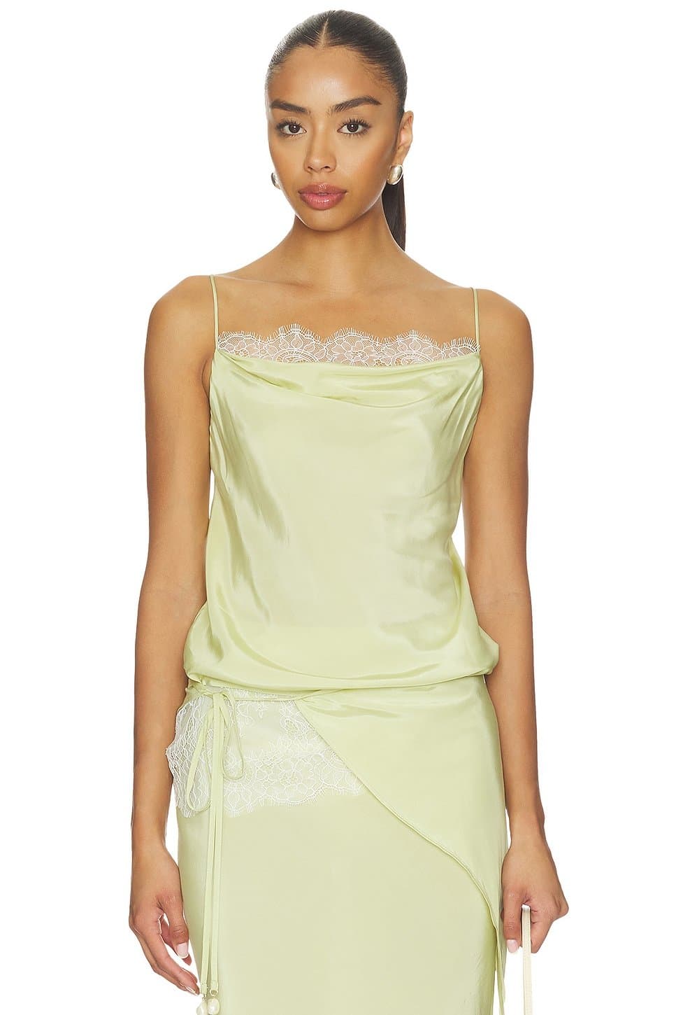 revolve Revolve Tahlia Honeydew Satin Camisole
