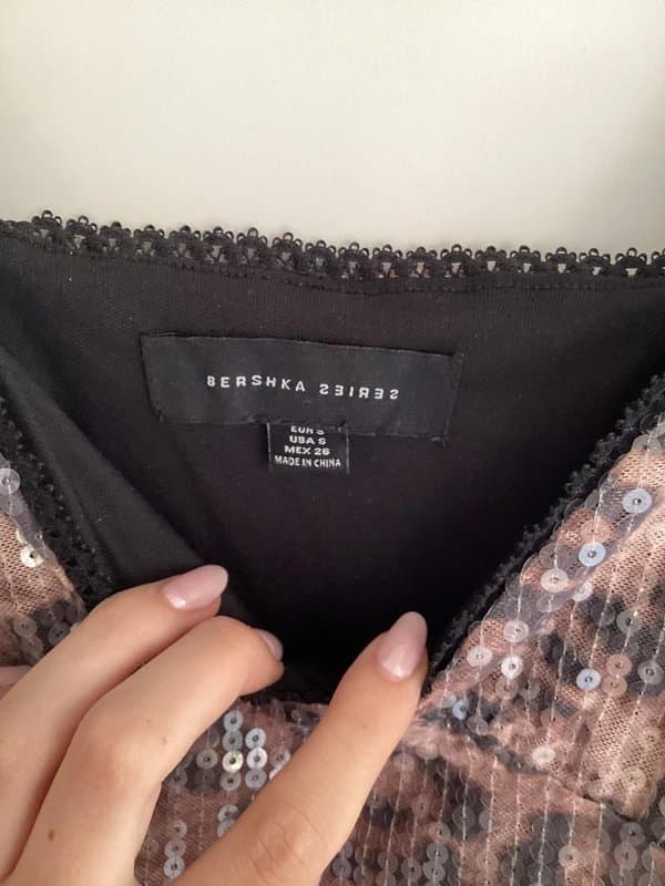 Bershka Bershka sparkly leopard print tank top