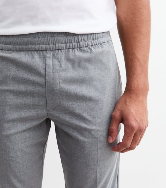 jack & jones Men's Regular Grey Tailored Joggers Jack & Jones New Look - 2