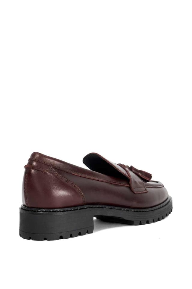 Dune London Dune London Women's 'Gracelyn' Leather Loafers in Red - 3