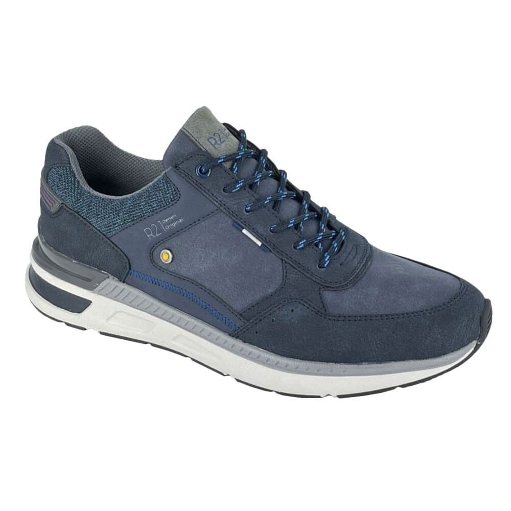 R21 R21 Men's Navy Two Tone Trainers