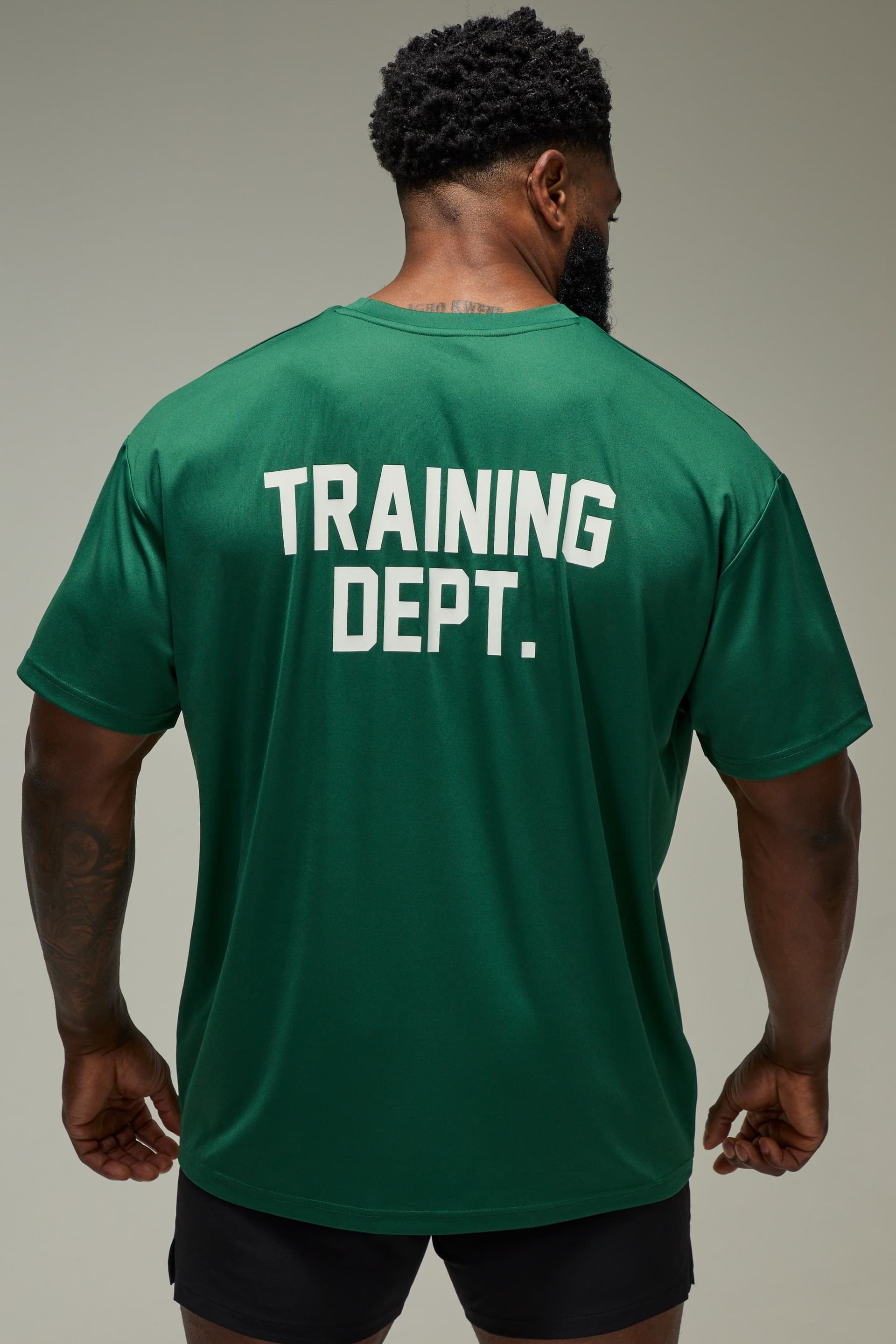 Training Dept. Training Dept. Men's Training Dept Performance Oversized T-shirt in Dark Green