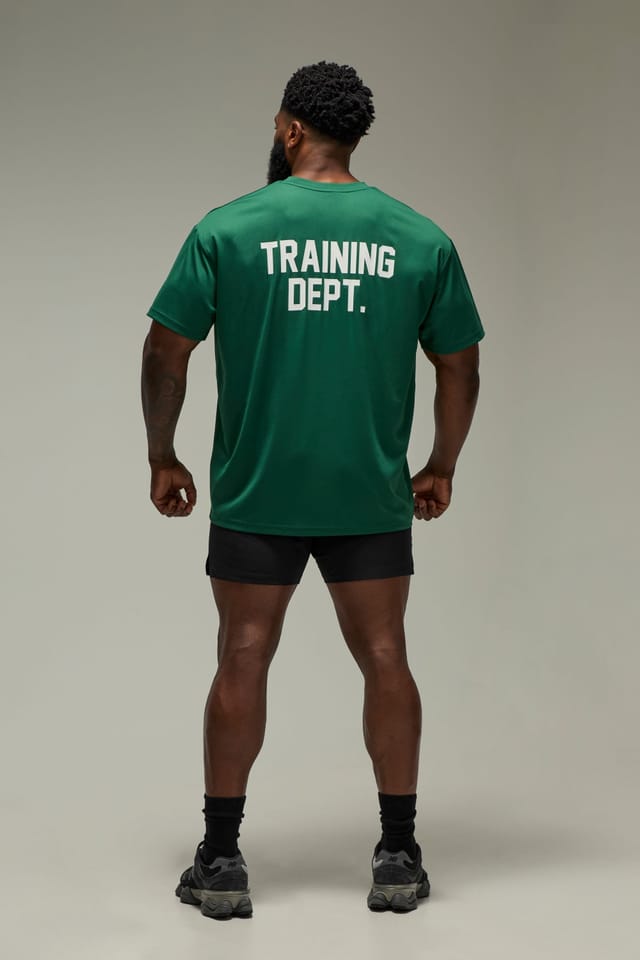 Training Dept. Training Dept. Men's Training Dept Performance Oversized T-shirt in Dark Green - 2