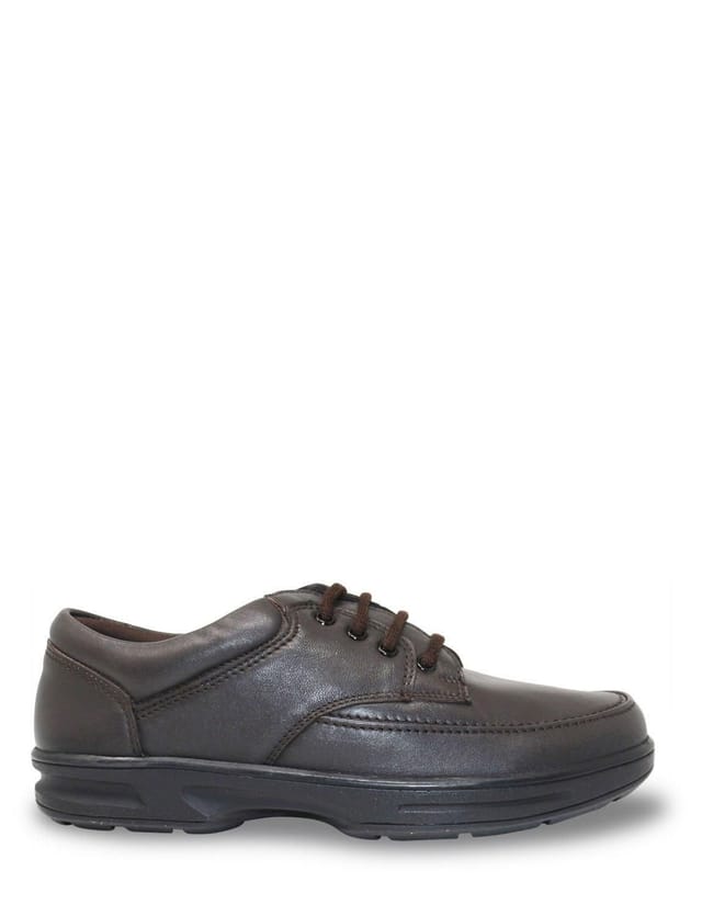 Dr Keller Dr Keller Men's Wide Fit Leather Shoe in Brown - 2