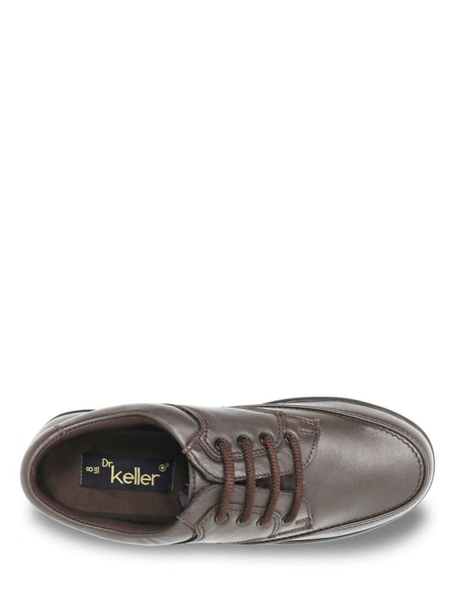 Dr Keller Dr Keller Men's Wide Fit Leather Shoe in Brown - 3