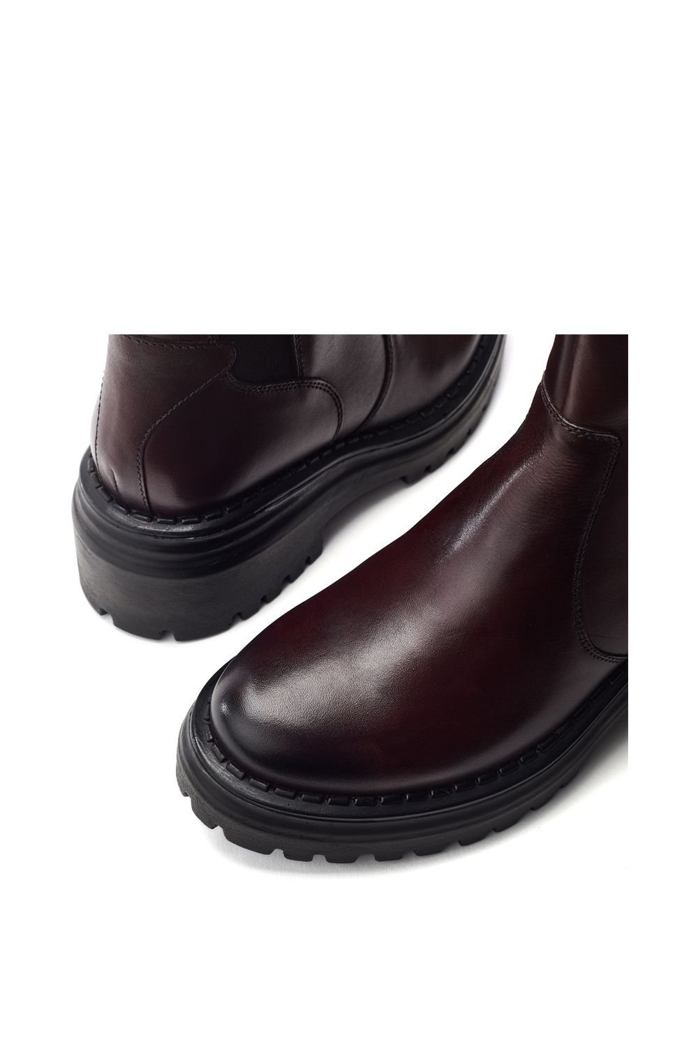 Moda In Pelle Moda In Pelle Women's 'Luccio' Leather Ankle Boots in Burgundy - 3