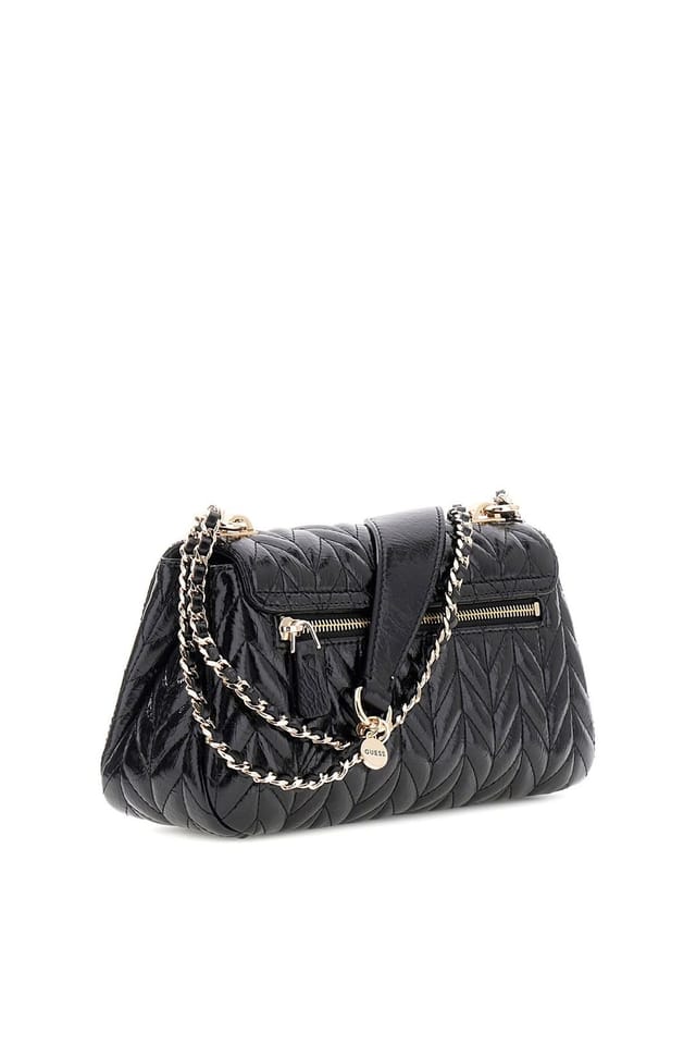 Guess Guess Women's Cheryl Quilt Convertible Xbody Flap Black - 2