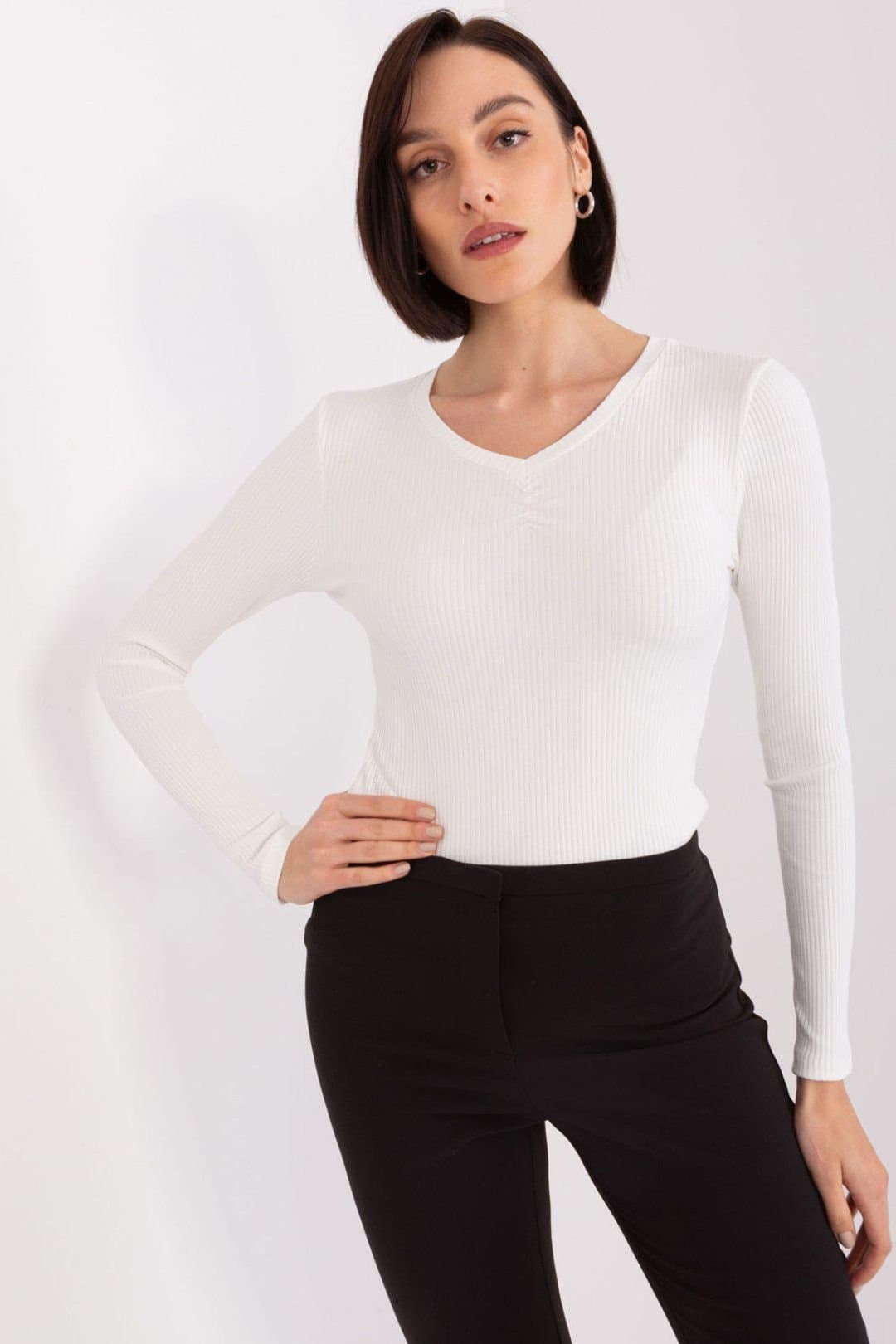 Love Lace Love Lace White Cotton Heart Neckline Blouse