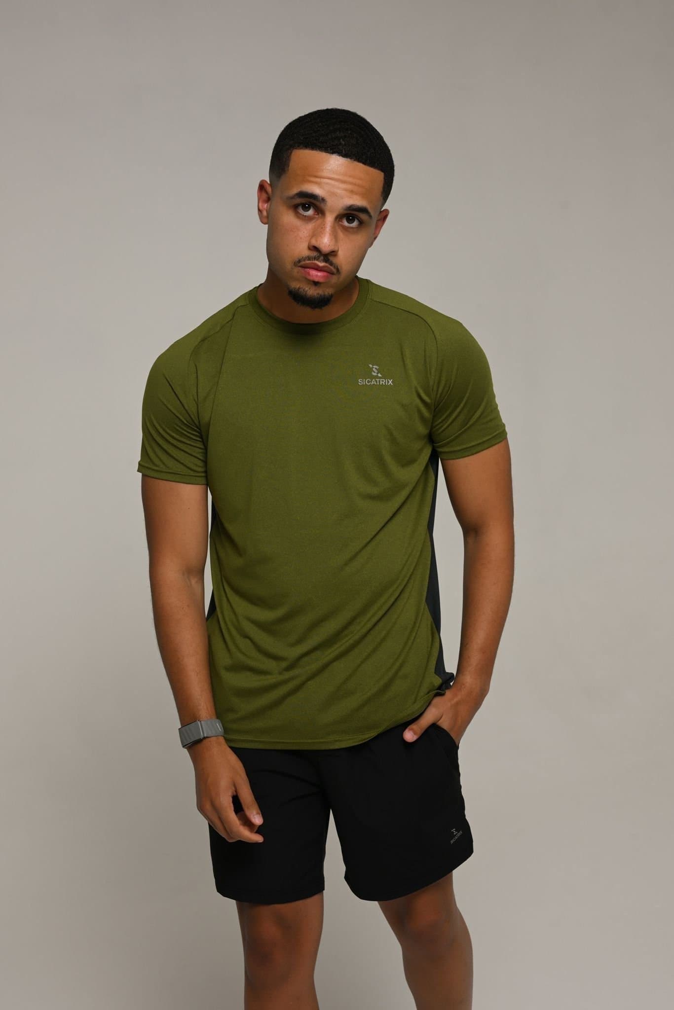 SICATRIX SICATRIX Men's Elite Range T-Shirt in Green