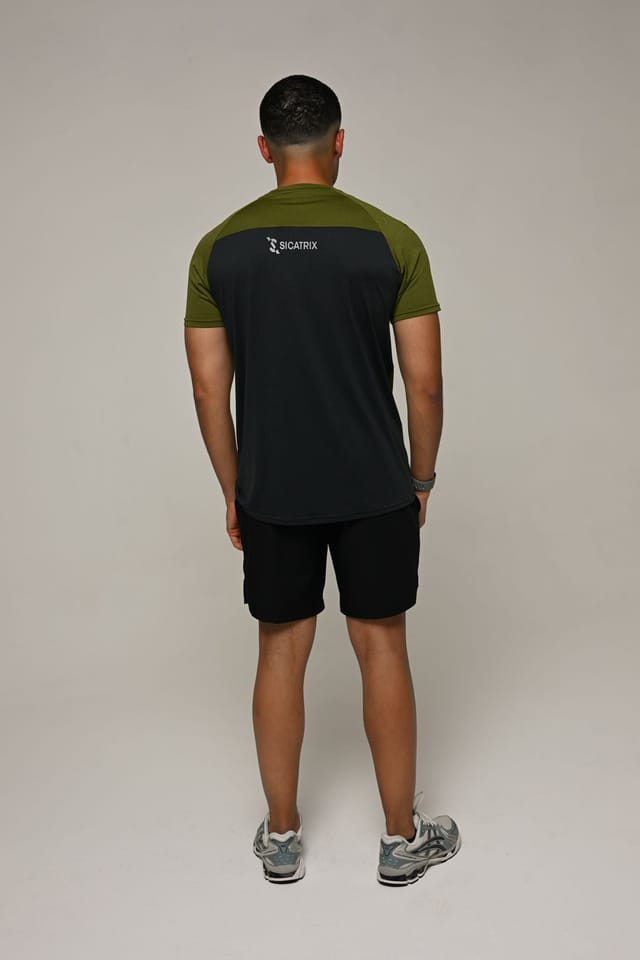 SICATRIX SICATRIX Men's Elite Range T-Shirt in Green - 3
