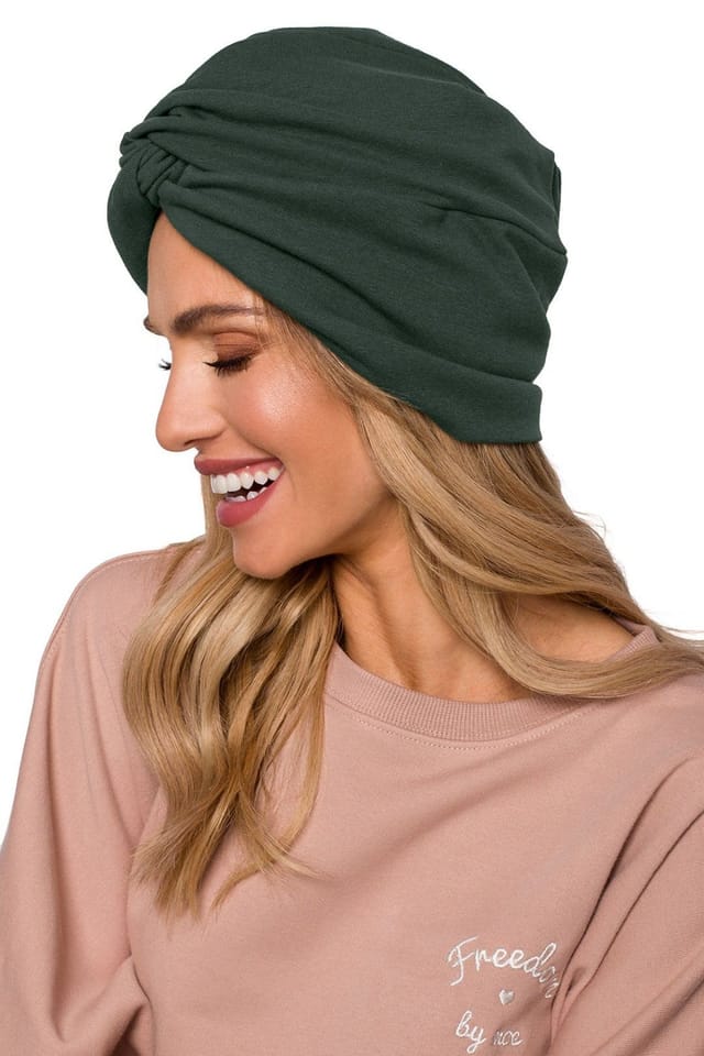 Love Lace Love Lace Women's Classic Turban Hat Cotton Adjustable Everyday Hat Unisex in Green - 2