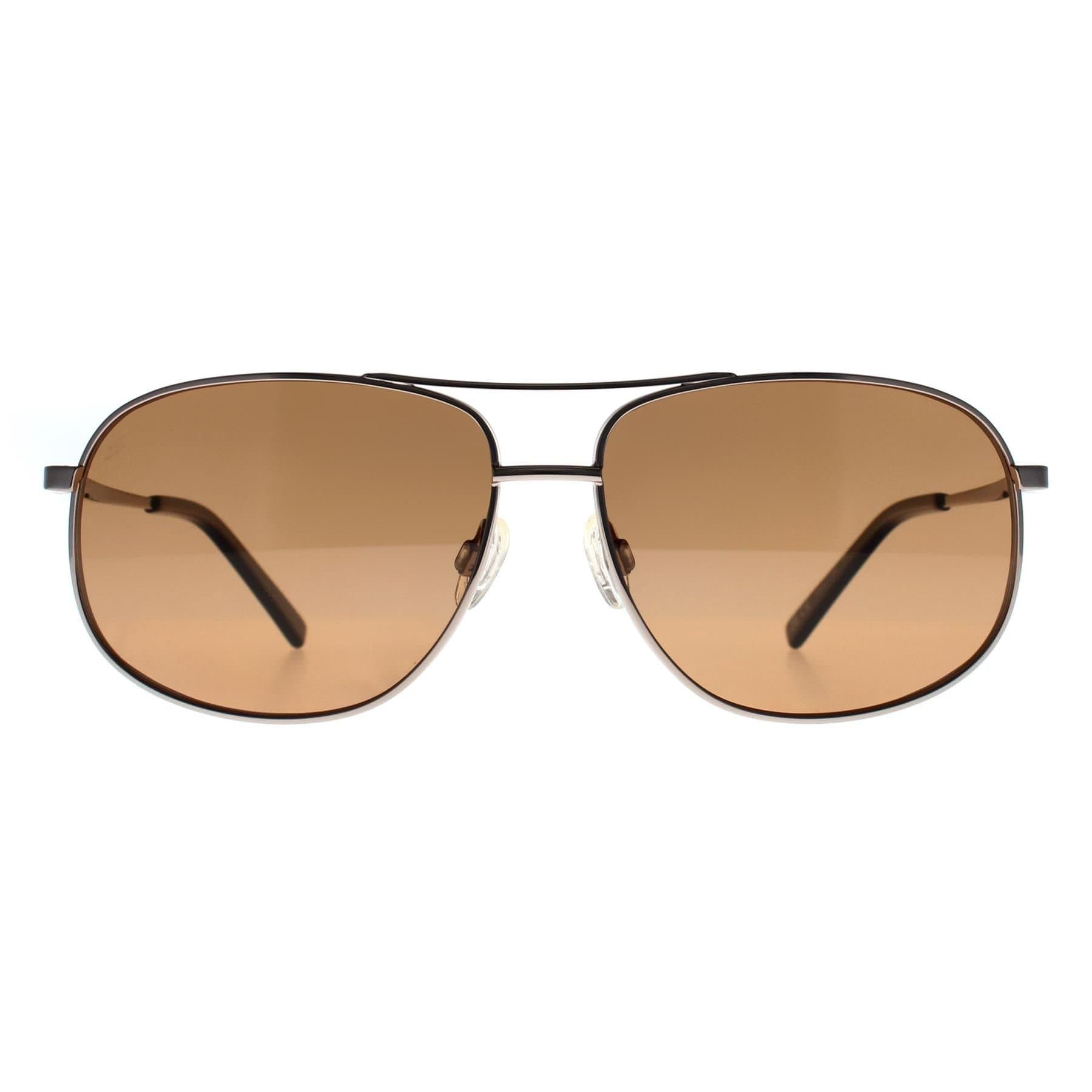 Serengeti Serengeti Men's Aviator Shiny Gunmetal Saturn Polarized Drivers Sassari 2.0 in Grey
