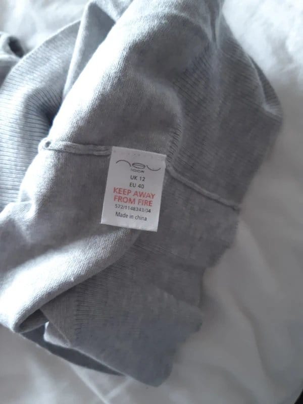 Grey shirt sleeve jumper