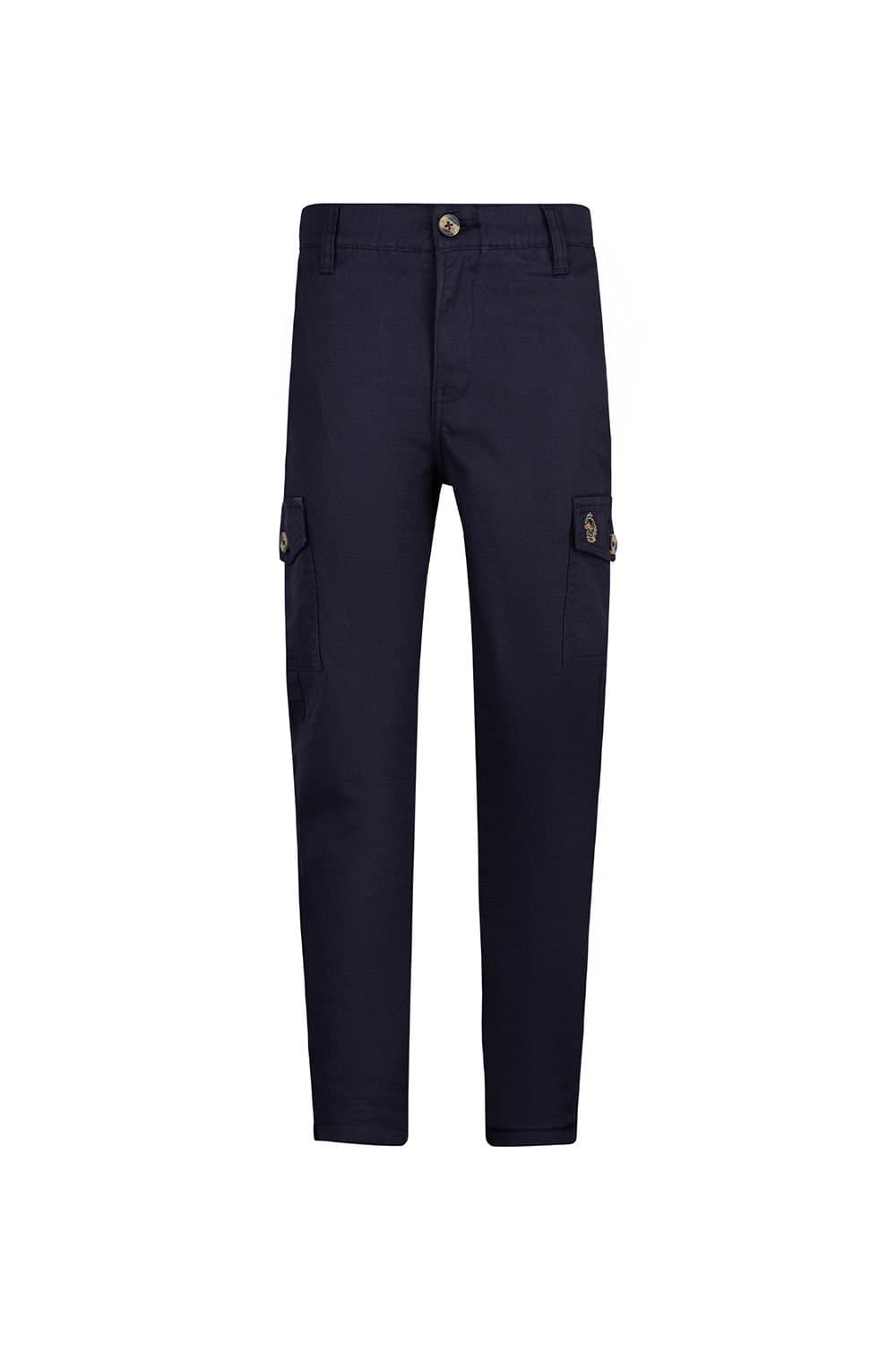 Luke 1977 Luke 1977 Navy Cotton Twill Cargo Trousers