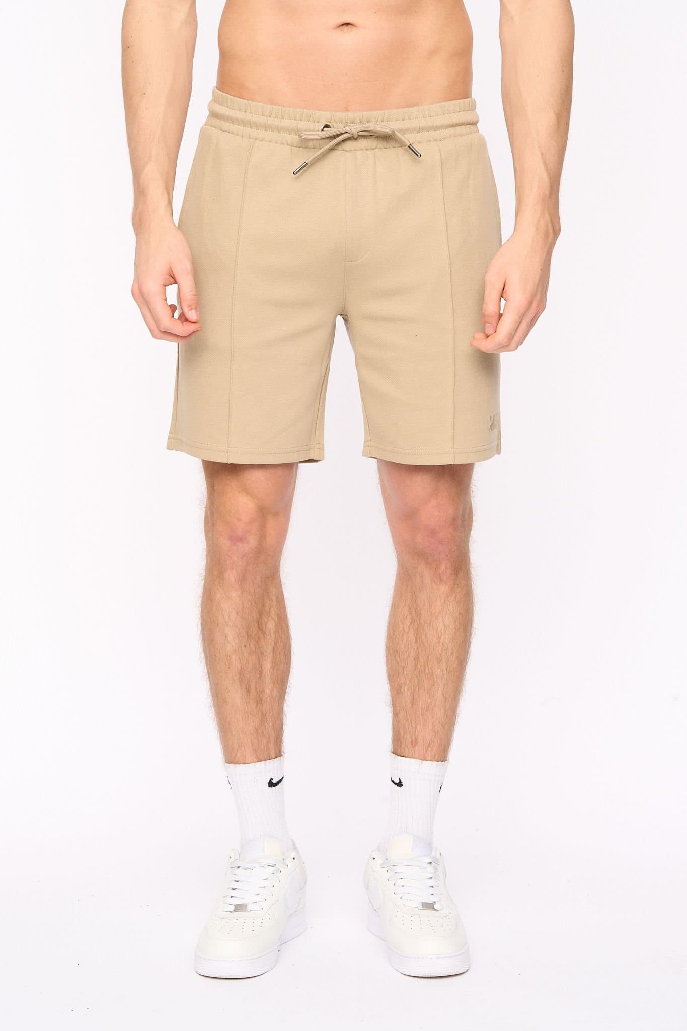Duck&Cover Duck&Cover Men's Sherborn Comfortable Elasticated Waist Shorts in Stone
