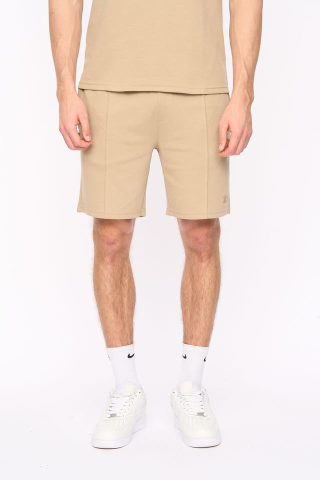 Duck&Cover Duck&Cover Men's Sherborn Comfortable Elasticated Waist Shorts in Stone - 2
