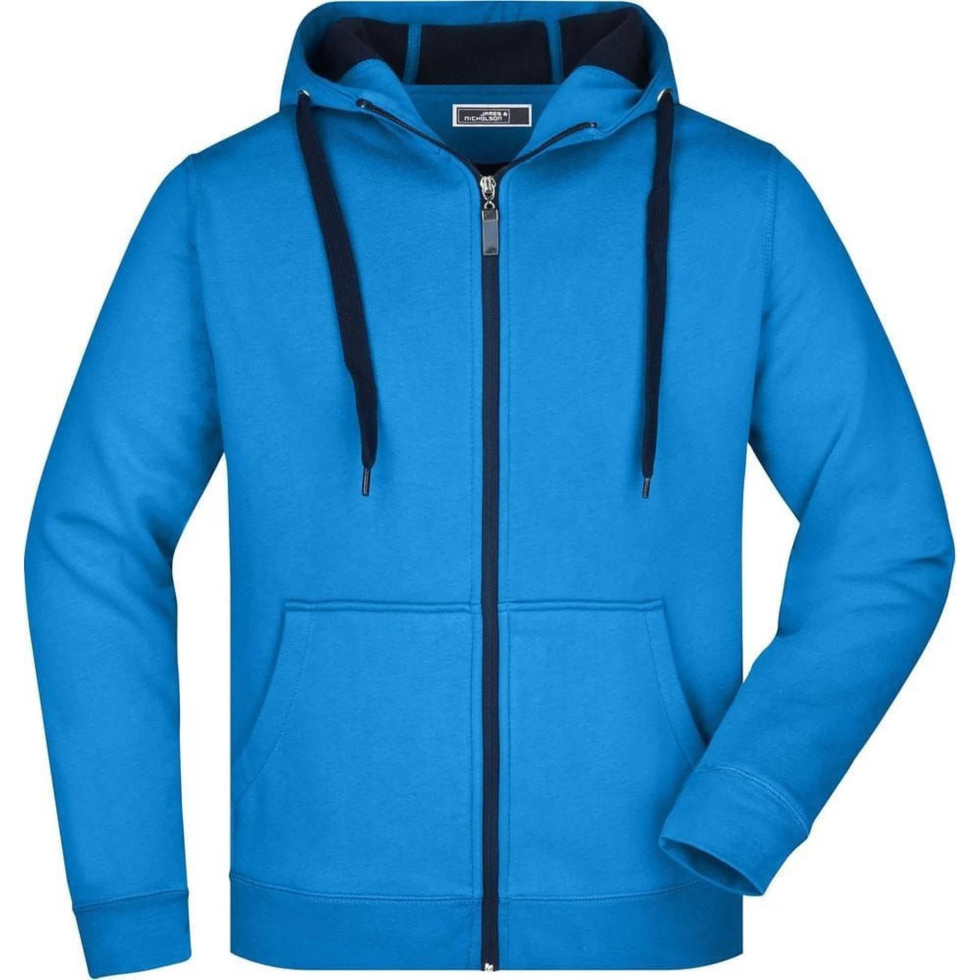 James and Nicholson James and Nicholson Men's Doubleface Full Zip Jacket in Bright Blue