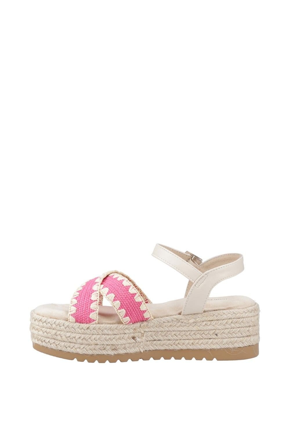 Hush Puppies Hush Puppies Women's Jemma Espadrille Sandal in Fuchsia - 4