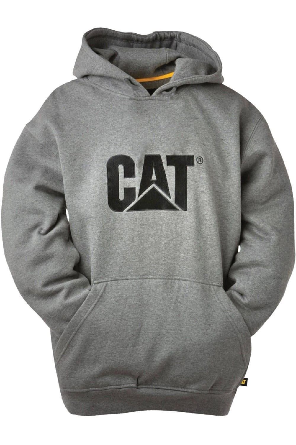 Caterpillar Caterpillar Men's Trademark Hooded Sweatshirt in Grey