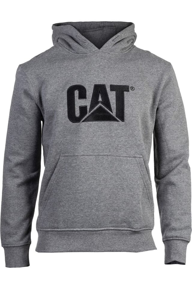 Caterpillar Caterpillar Men's Trademark Hooded Sweatshirt in Grey - 2