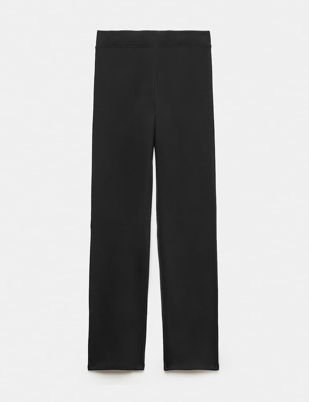 Marks & Spencer M&S Cotton Rich Straight Leg Joggers Black