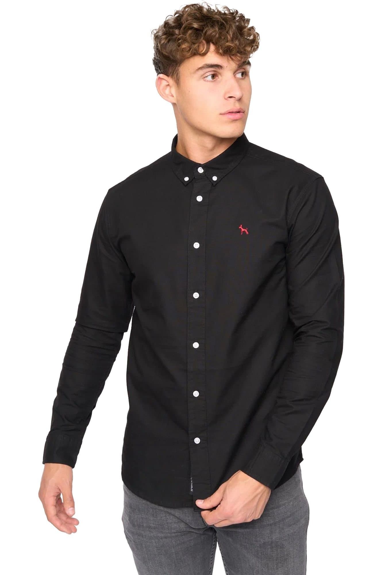 Bewley&Ritch Bewley&Ritch Men's Chatmen Oxford Slim Shirt in Black
