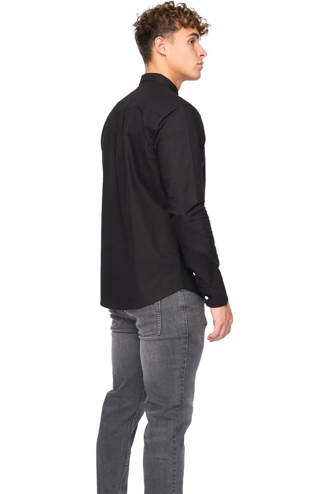 Bewley&Ritch Bewley&Ritch Men's Chatmen Oxford Slim Shirt in Black - 2