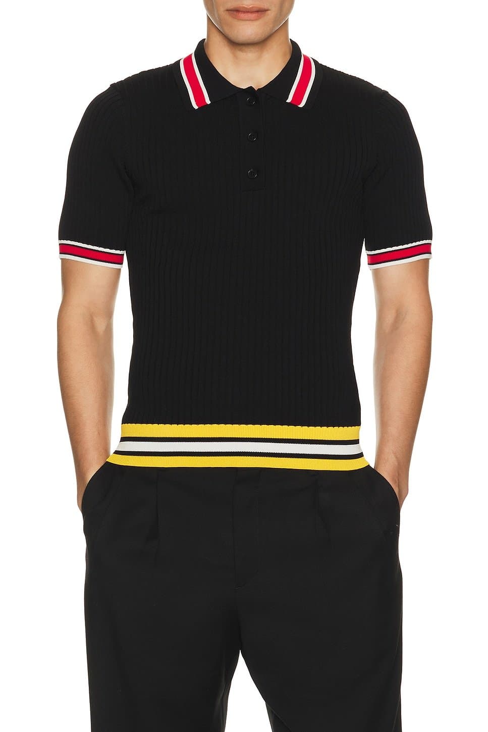 revolve Ribbed Polo