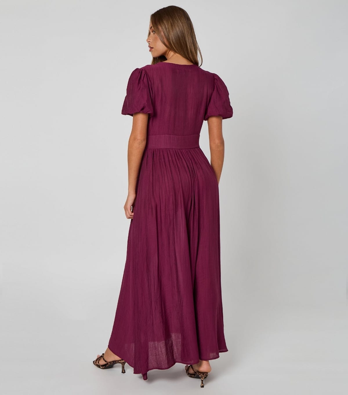Urban Bliss Women's Burgundy Button Front Maxi Dress Urban Bliss New Look - 4