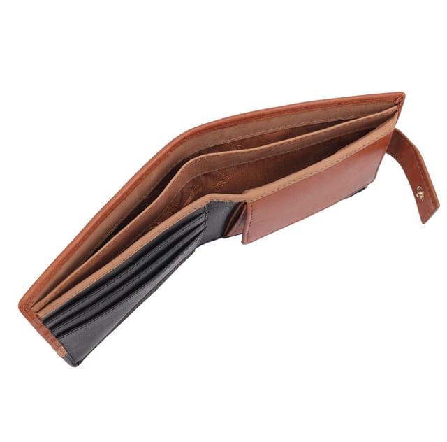 Paul Costelloe Paul Costelloe Men's Perry Leather Wallet in Brown - 3