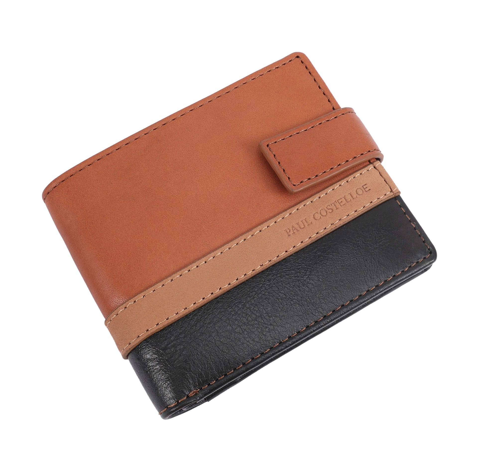 Paul Costelloe Paul Costelloe Men's Perry Leather Wallet in Brown - 4