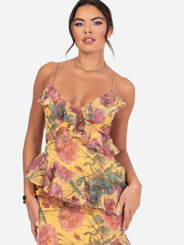 Anaya with Love Anaya with Love Women's Floral Strappy Maxi Dress - 2