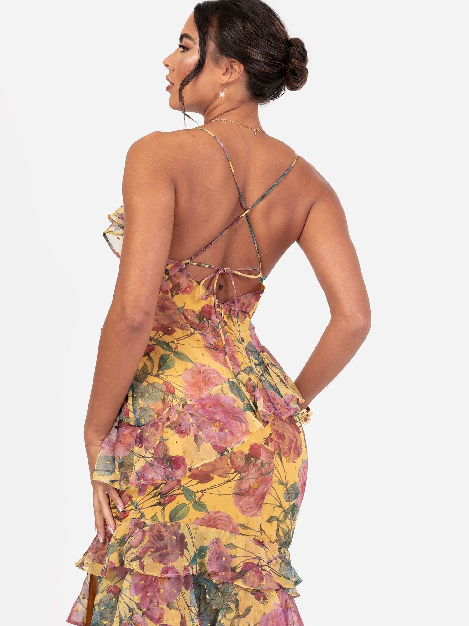 Anaya with Love Anaya with Love Women's Floral Strappy Maxi Dress - 4