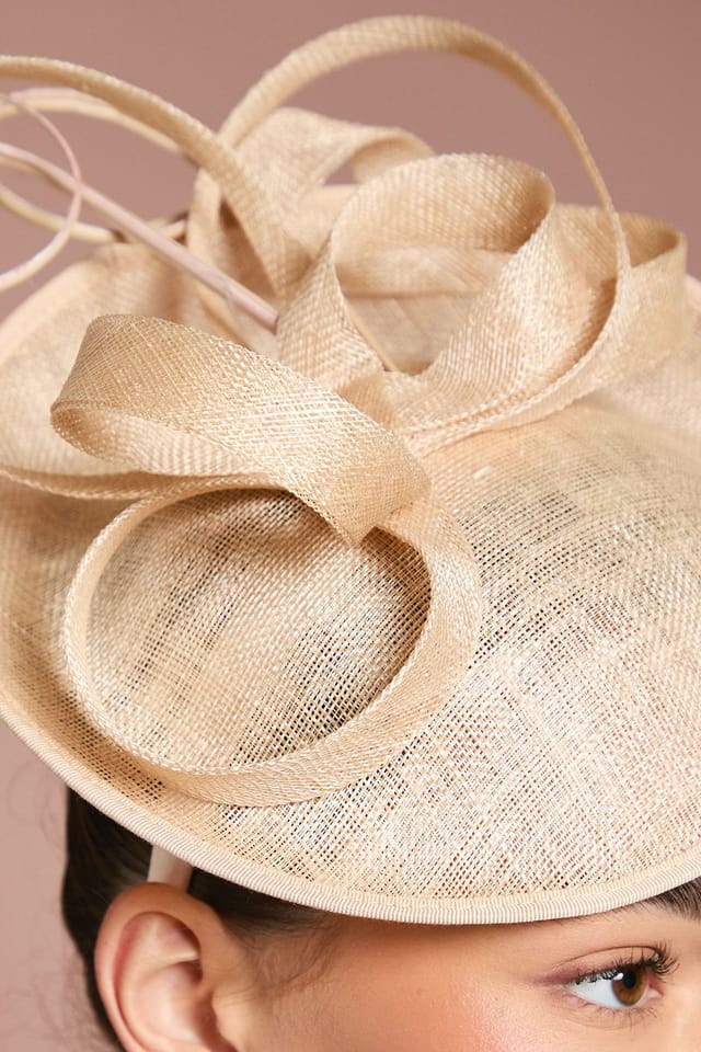 Coast Coast Women's Side Facing Structured Fascinator in Champagne - 3