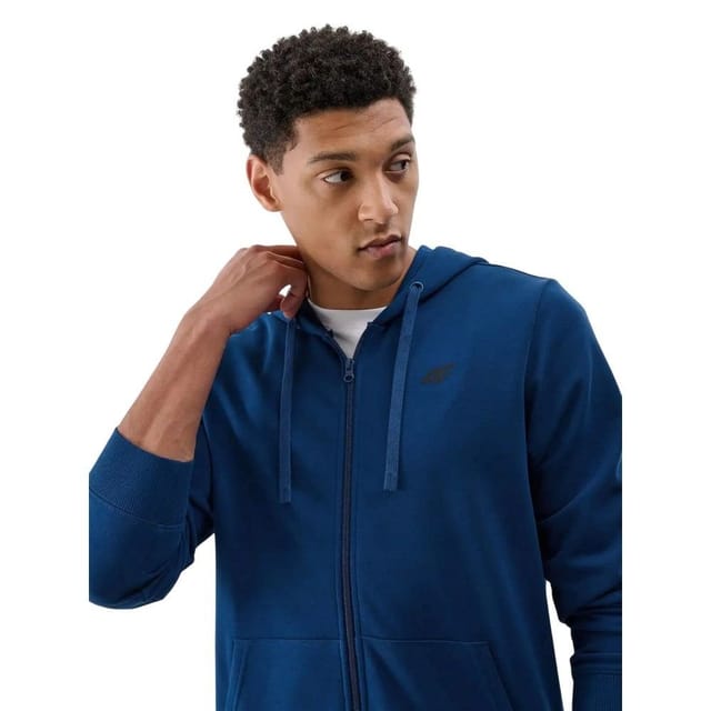 4F 4F Men's WMM00TSWSM1768 Full Zip Hoodie in Light Blue - 3