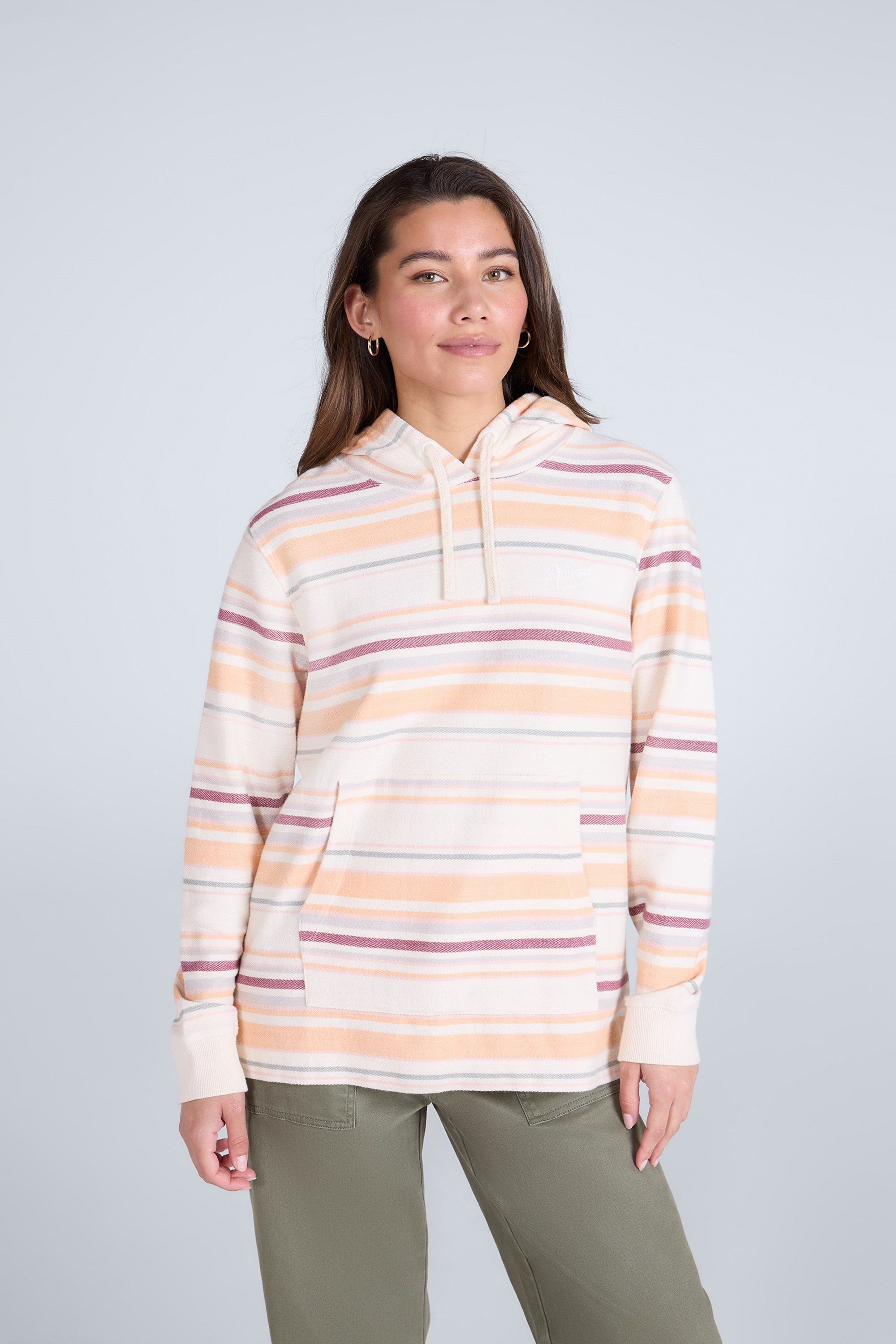 Animal Animal Women's 'Lila' Cotton Beach Hoodie Casual Adjustable Lightweight Sweatshirt in Light Pink - 2