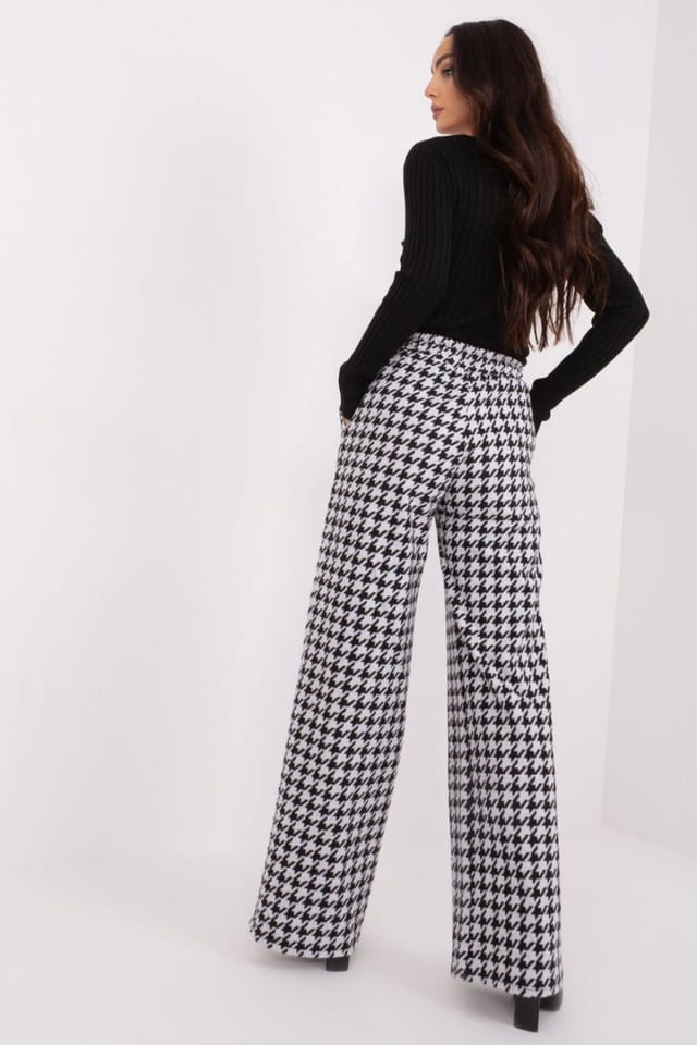 Love Lace Love Lace Women's High Waisted Tie Waist Wide Leg Pants with Pockets in Black - 3