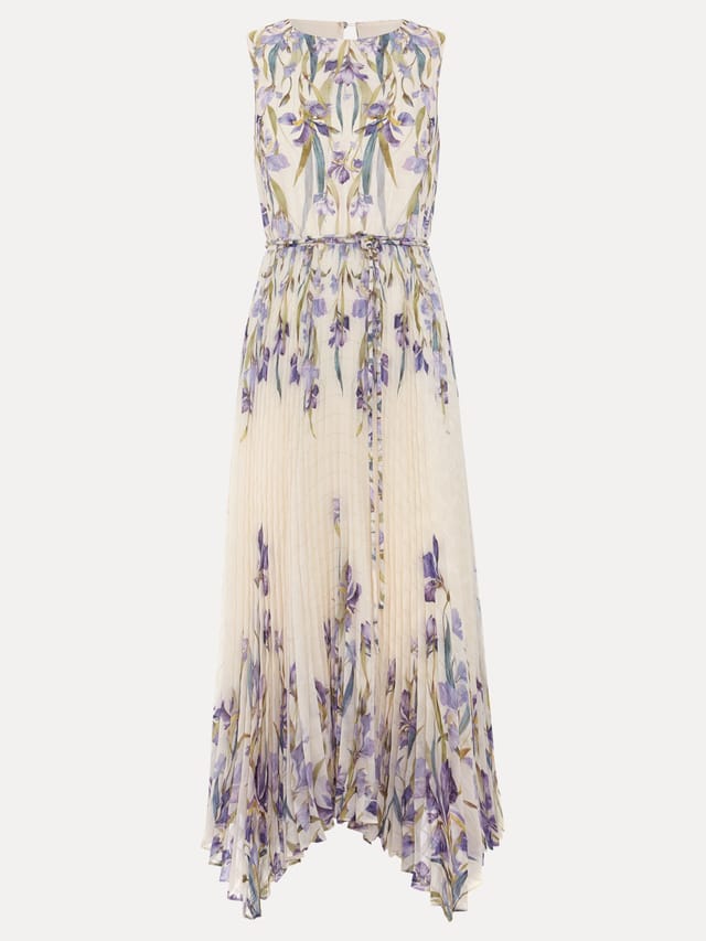 Phase Eight Phase Eight Women's Georgiana Pleated Midi Dress Dress in Cream - 2