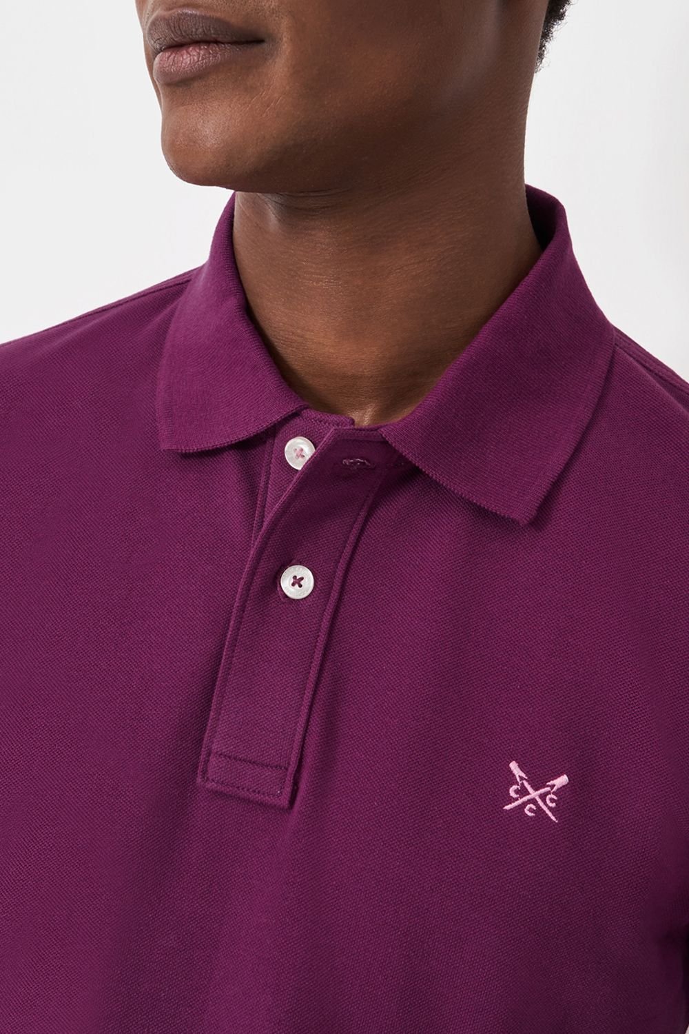 Crew Clothing Crew Clothing Men's Classic Pique Polo Purple - 3