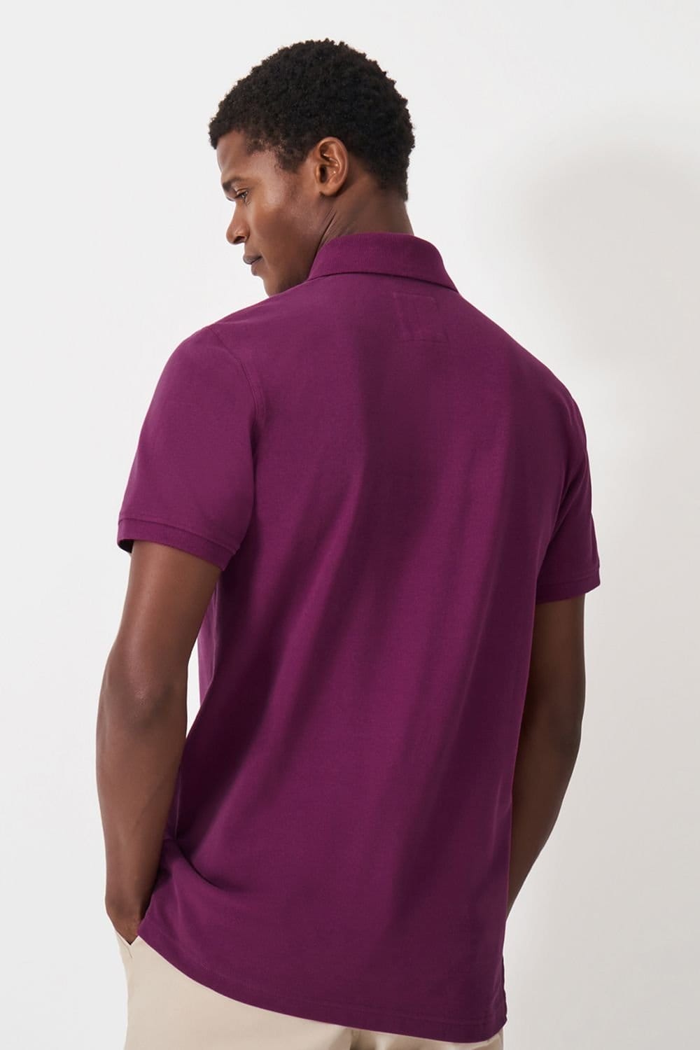 Crew Clothing Crew Clothing Men's Classic Pique Polo Purple - 4